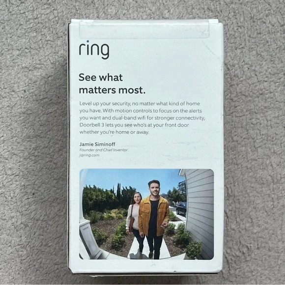 NEW Ring Video Doorbell 3 Front Door Security Camera-Video/Photo Device-NIB-NWT